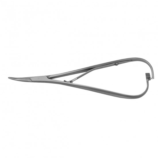 Curved Mathieu Needle Holder Fine